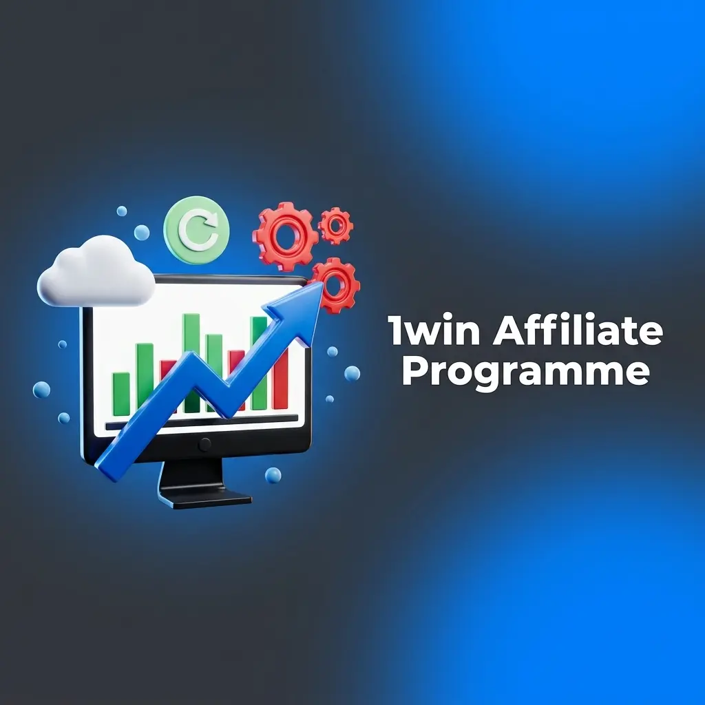 1win Affiliate Programme dashboard showing revenue share tools, partner tracking, and promotional resources for Indian content creators