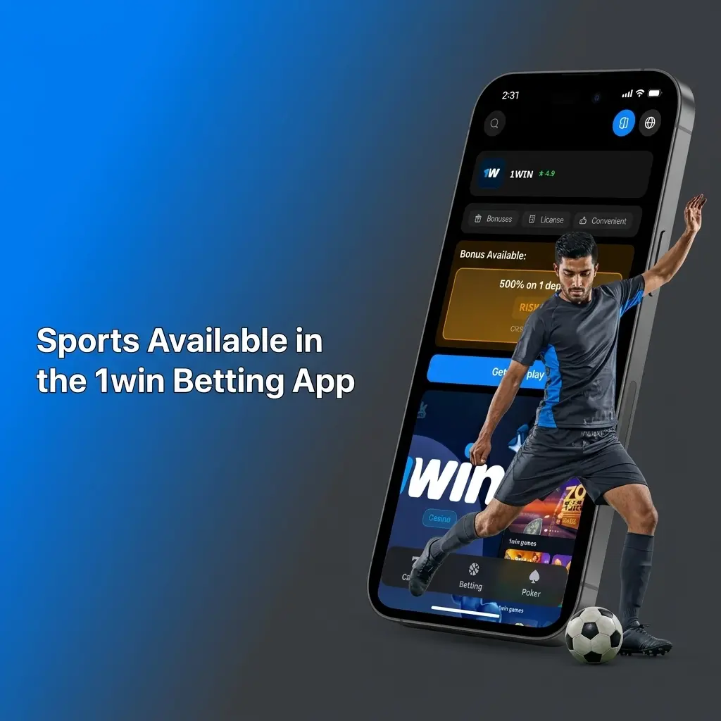 1win betting app sports selection including cricket, football, kabaddi, tennis, basketball, and esports like CS2 and Dota 2